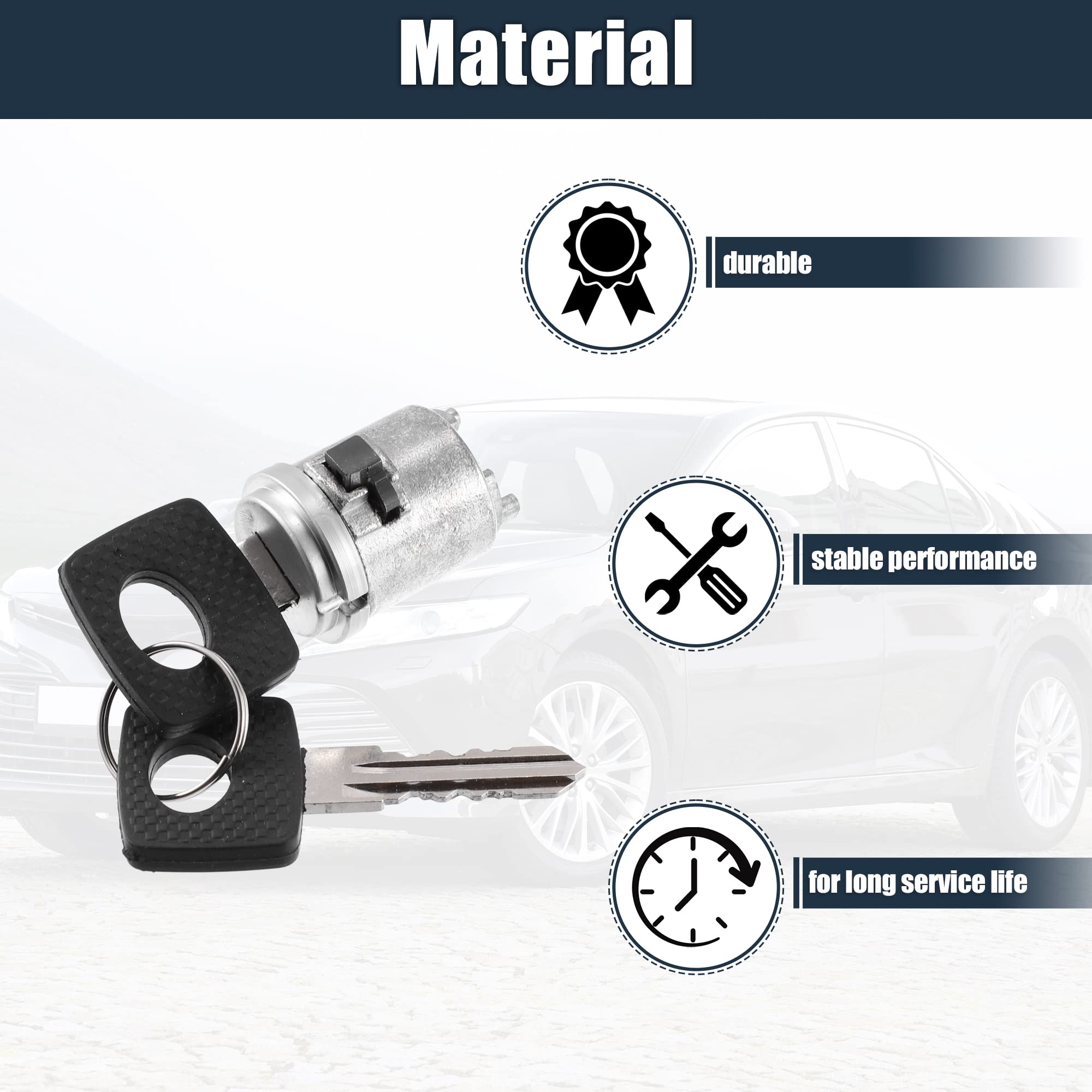 Amazon.com: X AUTOHAUX Ignition Switch Lock Cylinder with Key for
